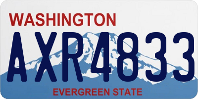 WA license plate AXR4833