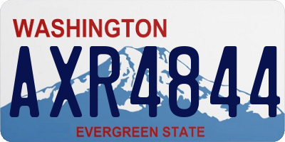 WA license plate AXR4844