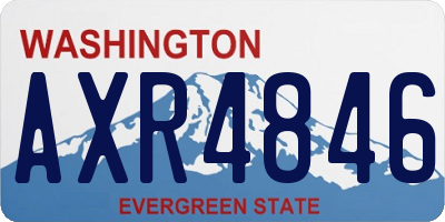 WA license plate AXR4846