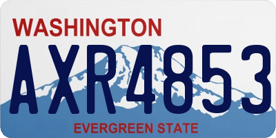 WA license plate AXR4853