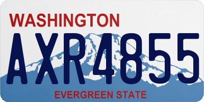 WA license plate AXR4855