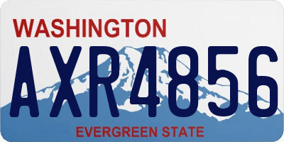 WA license plate AXR4856