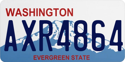 WA license plate AXR4864