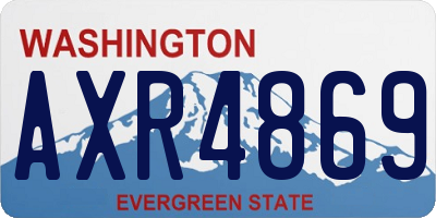 WA license plate AXR4869
