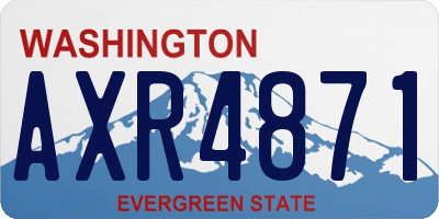 WA license plate AXR4871