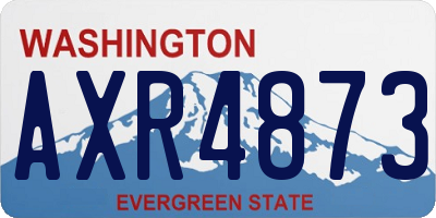 WA license plate AXR4873