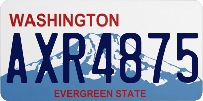 WA license plate AXR4875