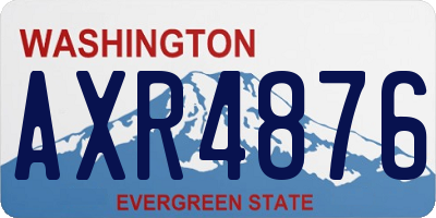 WA license plate AXR4876