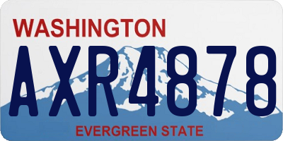 WA license plate AXR4878