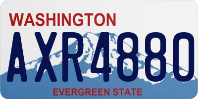 WA license plate AXR4880