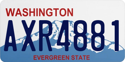 WA license plate AXR4881