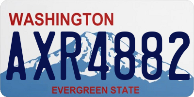 WA license plate AXR4882