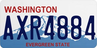 WA license plate AXR4884
