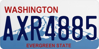 WA license plate AXR4885