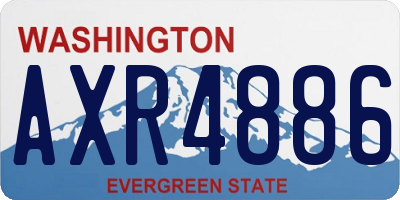 WA license plate AXR4886