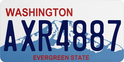 WA license plate AXR4887