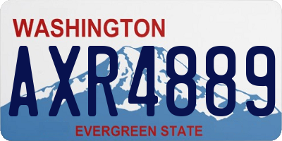 WA license plate AXR4889