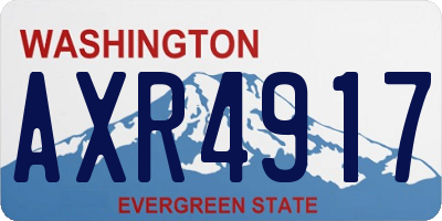 WA license plate AXR4917