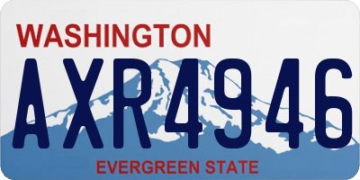WA license plate AXR4946