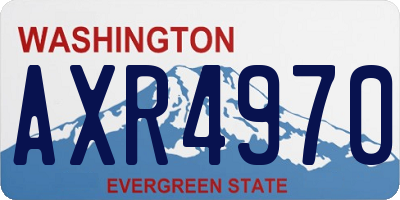 WA license plate AXR4970