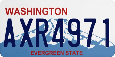 WA license plate AXR4971