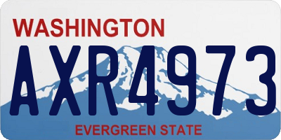 WA license plate AXR4973