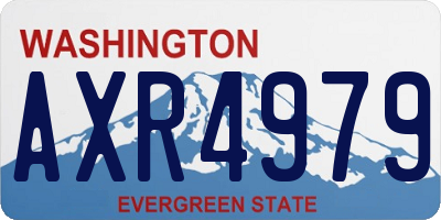 WA license plate AXR4979