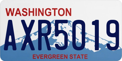 WA license plate AXR5019