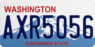 WA license plate AXR5056