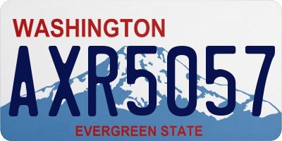 WA license plate AXR5057