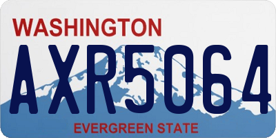 WA license plate AXR5064