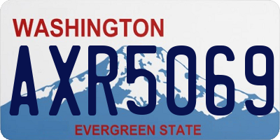 WA license plate AXR5069