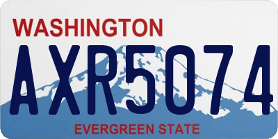 WA license plate AXR5074