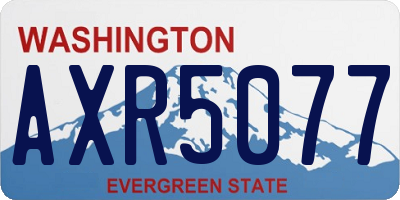 WA license plate AXR5077