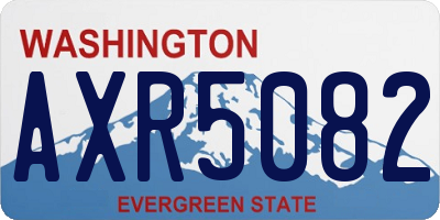WA license plate AXR5082