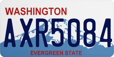 WA license plate AXR5084
