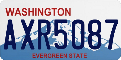 WA license plate AXR5087
