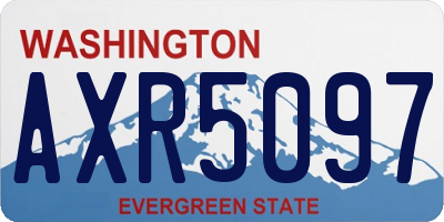 WA license plate AXR5097