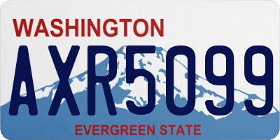 WA license plate AXR5099