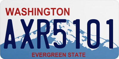 WA license plate AXR5101