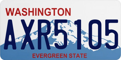WA license plate AXR5105