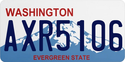 WA license plate AXR5106