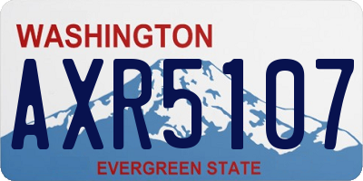 WA license plate AXR5107