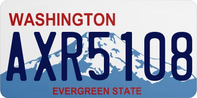 WA license plate AXR5108