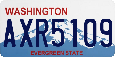 WA license plate AXR5109