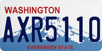WA license plate AXR5110