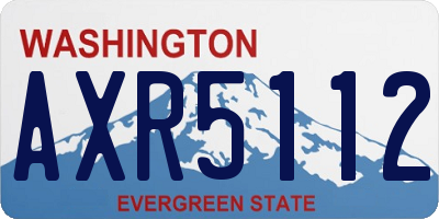 WA license plate AXR5112
