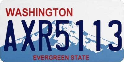 WA license plate AXR5113