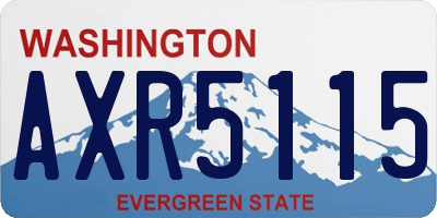 WA license plate AXR5115