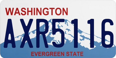 WA license plate AXR5116